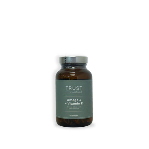 TRUST Omega-3 + vitaminas E, 60 kapsulių