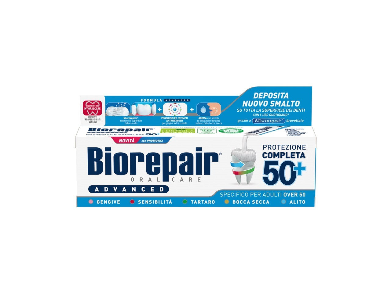 BIOREPAIR® PLUS ADVANCED SENSITIVITY dvigubo poveikio dantų pasta jautriems dantims, 75 ml