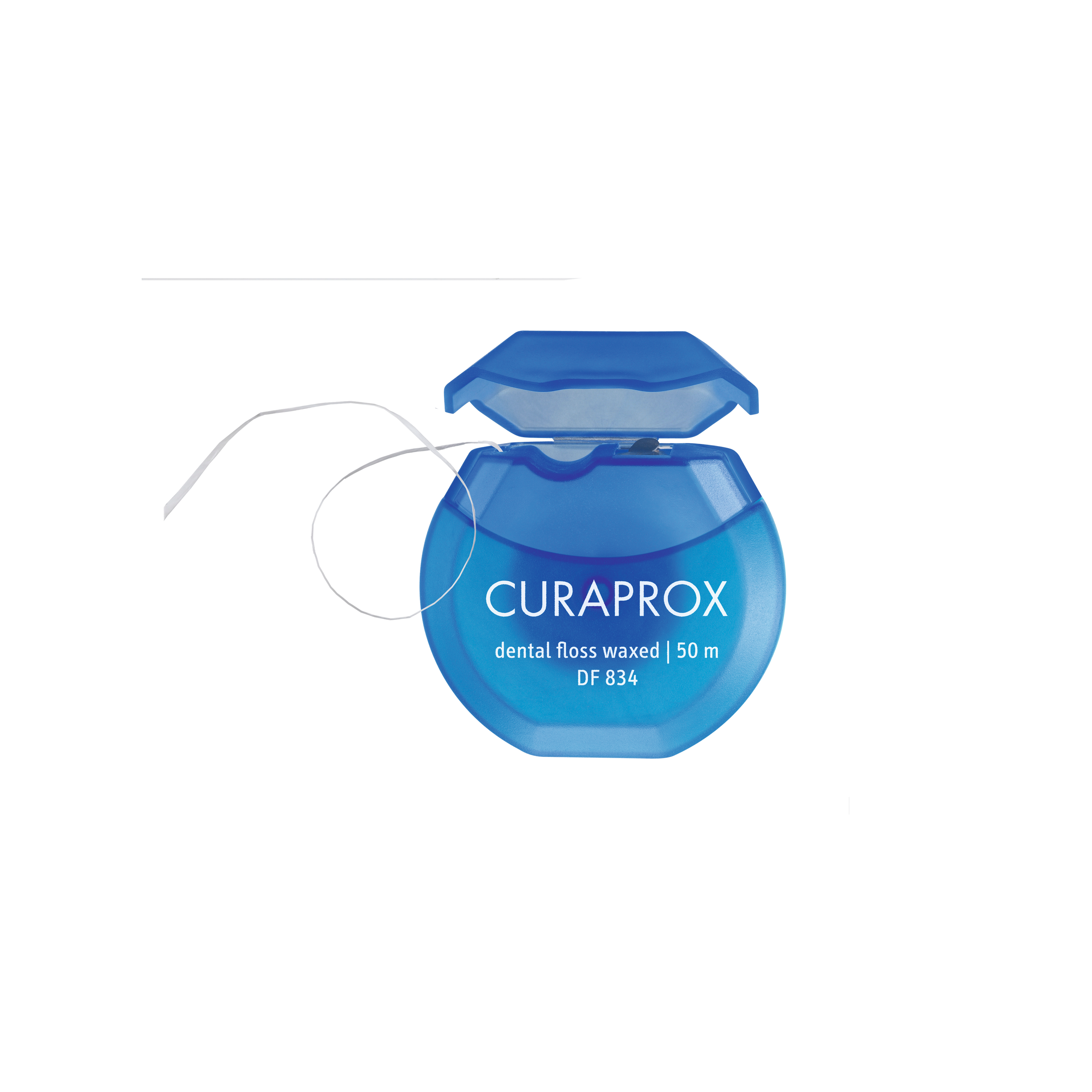 CURAPROX DF 834 vaškuotas tarpdančių siūlas