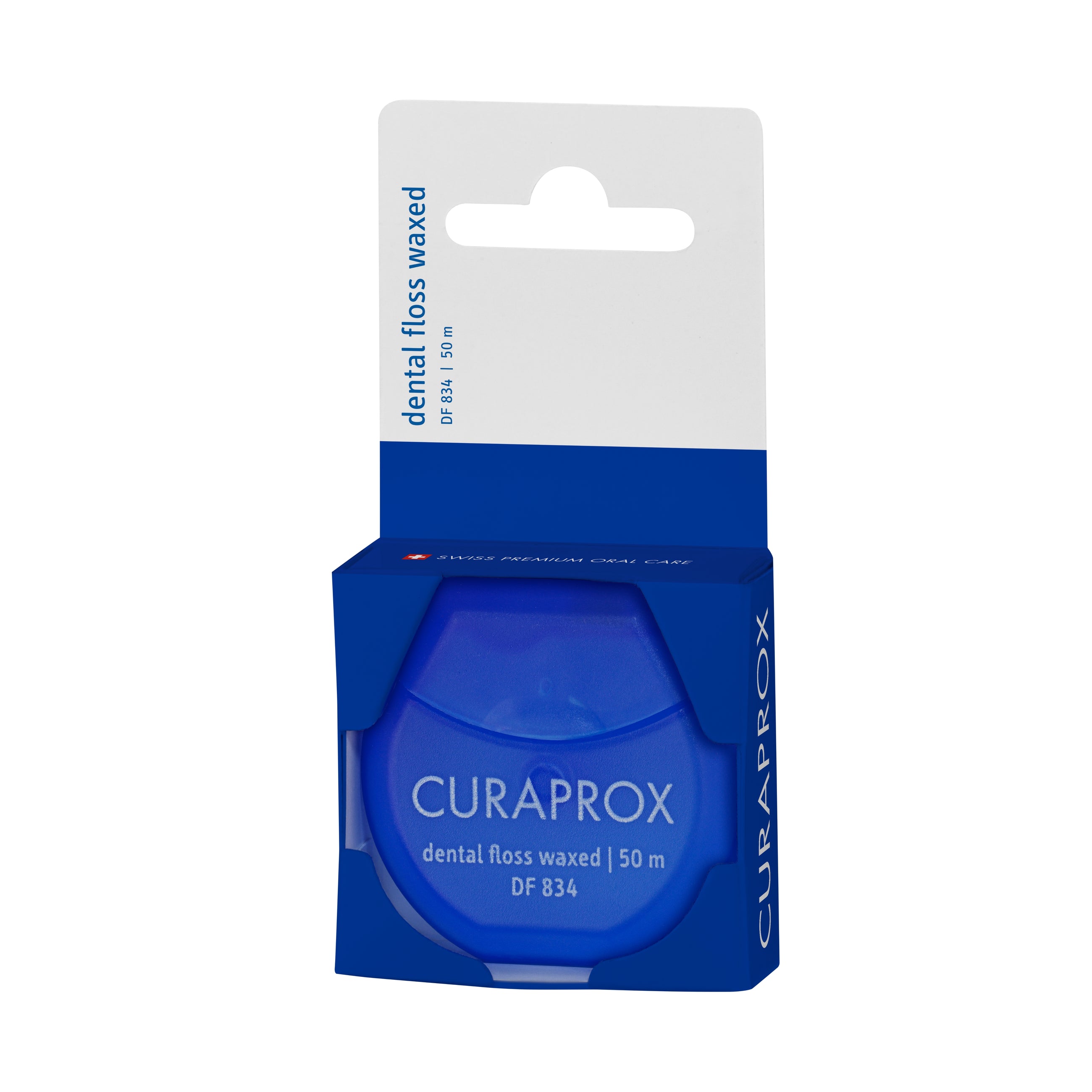 CURAPROX DF 834 vaškuotas tarpdančių siūlas