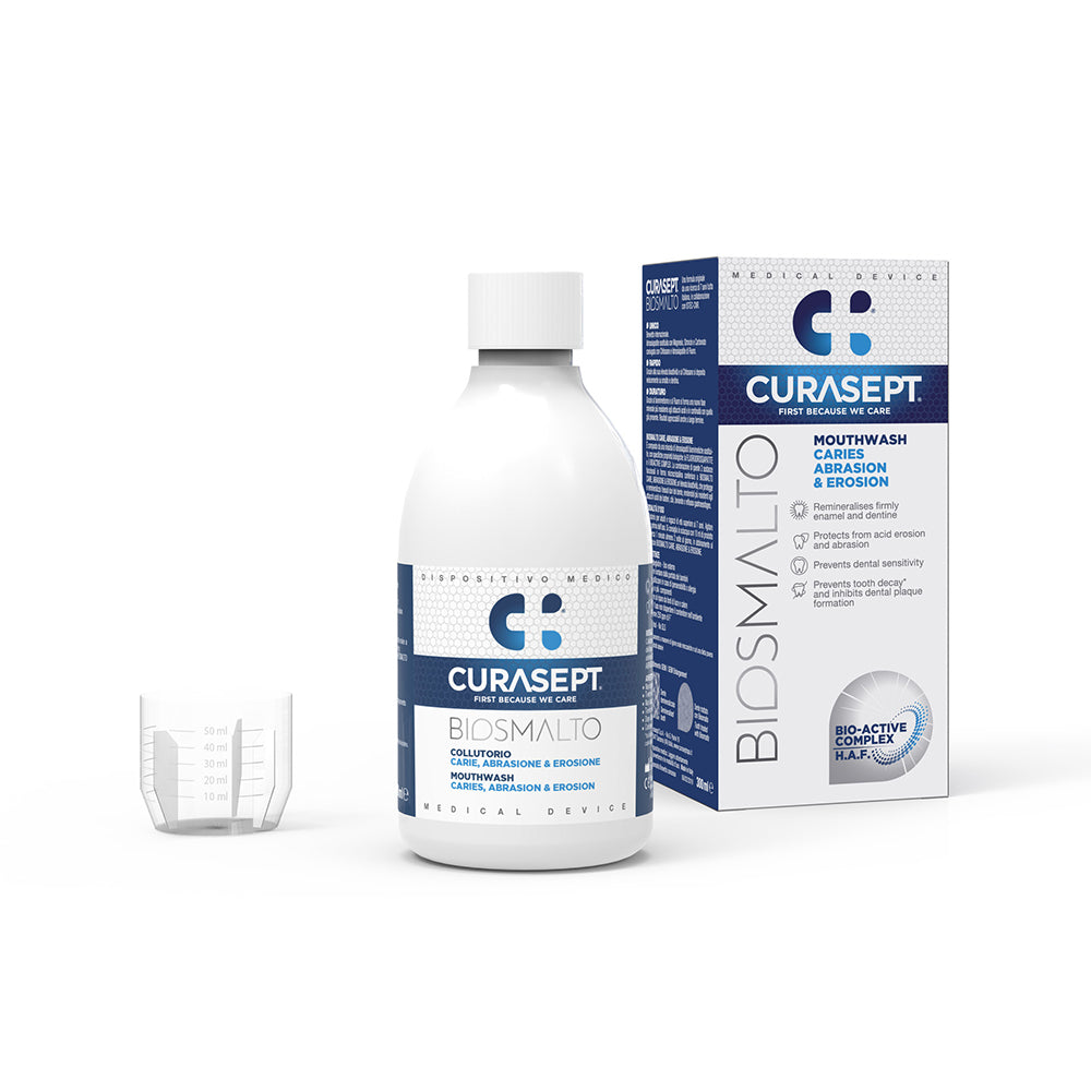 Kasdienis dantų skalavimo skystis Curasept Biosmalto “Caries, Abrasion and Erosion”