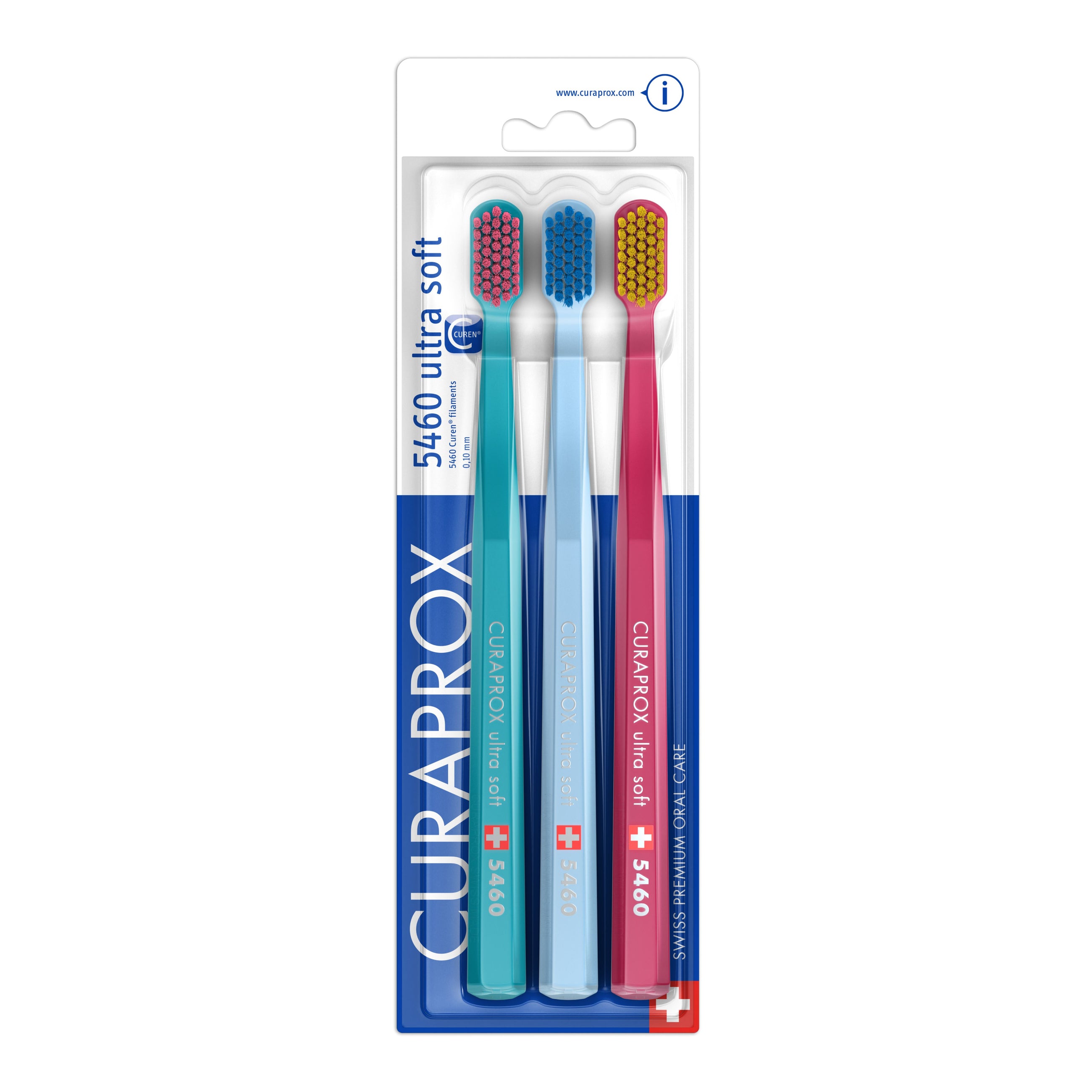 Dantų šepetėlių rinkinys CS 5460 ULTRA SOFT (super minkštas), 3 vnt.