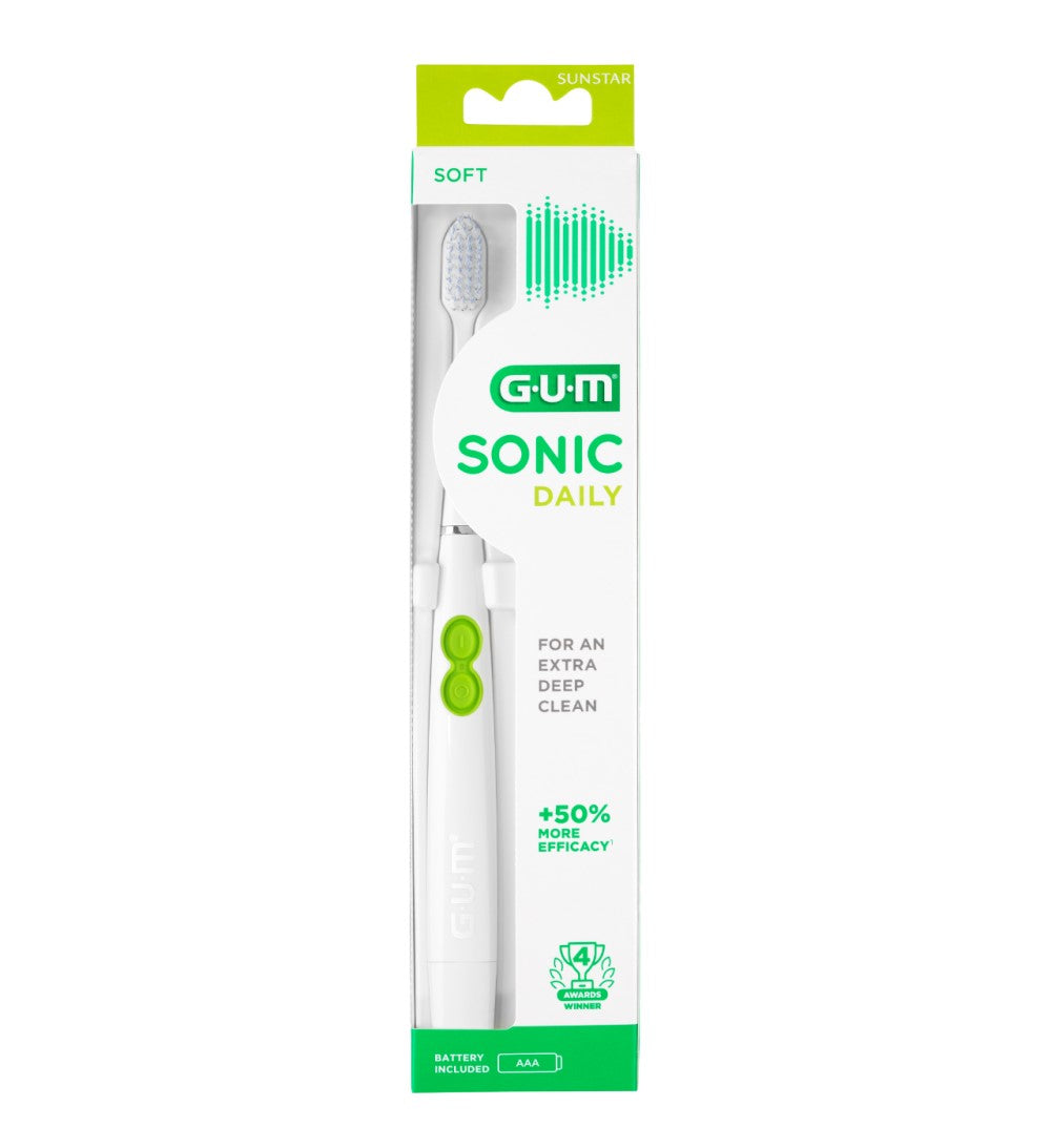 GUM® SONIC DAILY elektrinis dantų šepetėlis