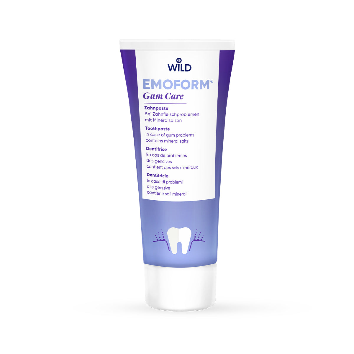 Dantų pasta jautrioms dantenoms su mineralinėmis druskomis Emoform Gum Care, 75 ml