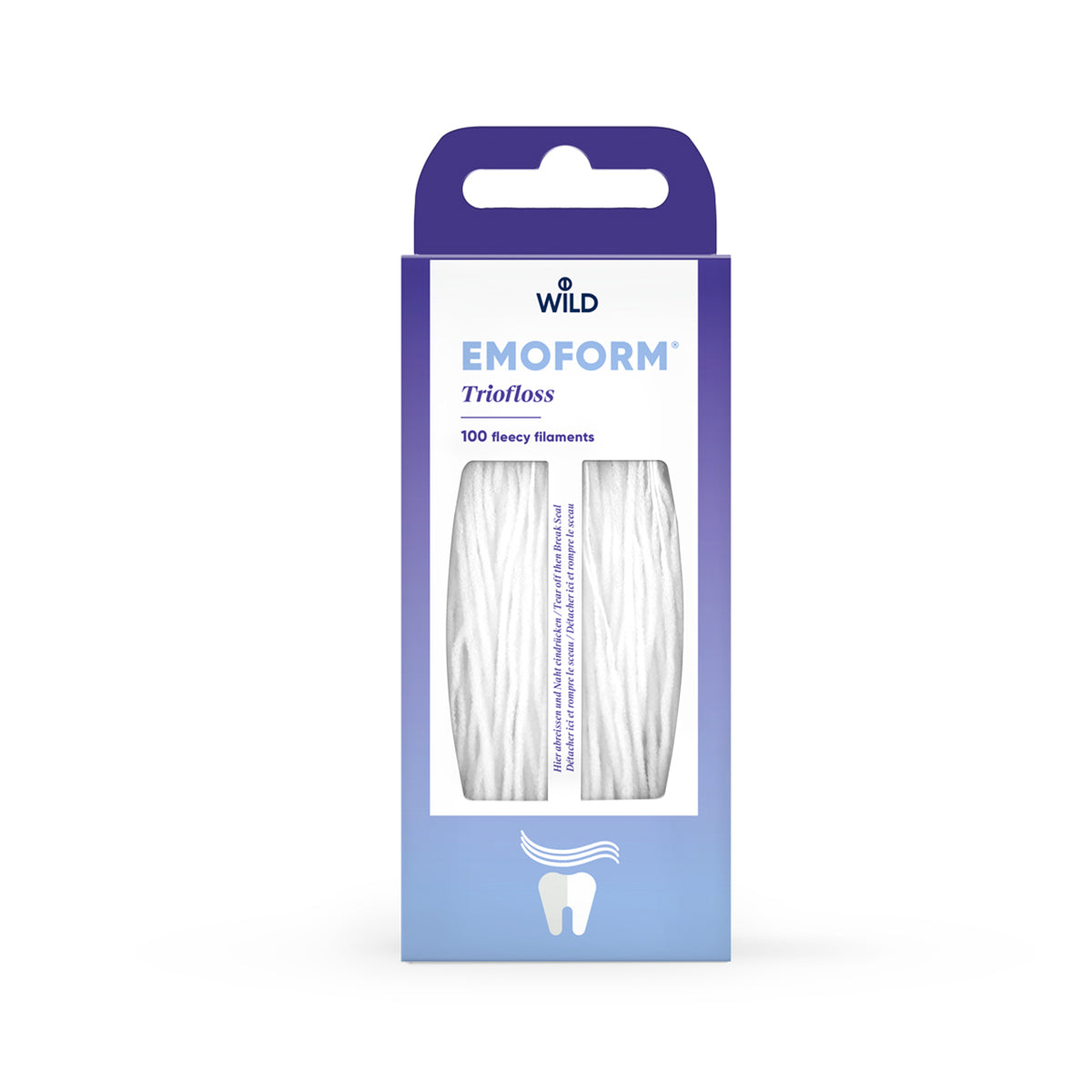 Dantų siūlai Emoform Triofloss, 100 vnt.
