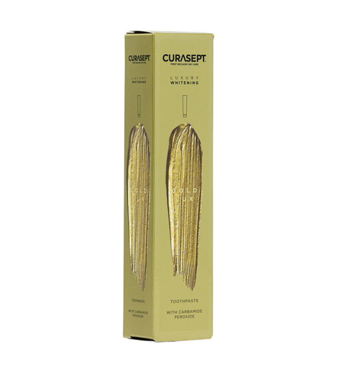 Balinanti dantų pasta CURASEPT Gold luxury whitening, 75ml