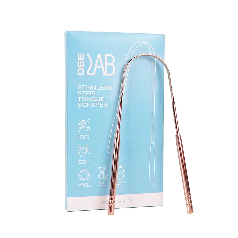DeeLab Stainless Steel Tongue Cleaner, 1 pc.