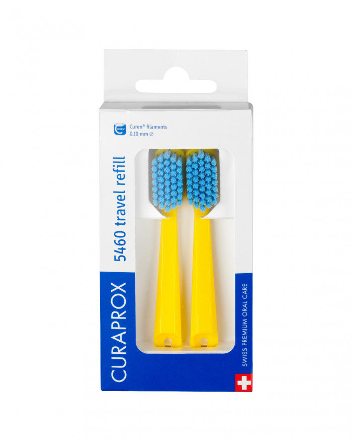 Kelioninio rinkinio atsarginės šepetėlio galvutės, 2 vnt.