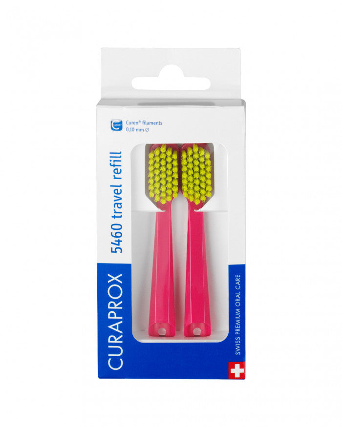 Kelioninio rinkinio atsarginės šepetėlio galvutės, 2 vnt.