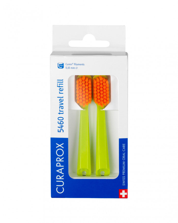 Kelioninio rinkinio atsarginės šepetėlio galvutės, 2 vnt.