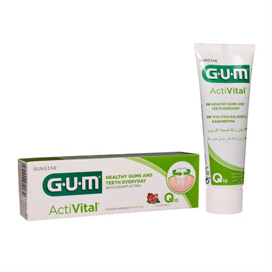 G.U.M dantų pasta su Q10 kofermentais ACTIVITAL, 75 ml