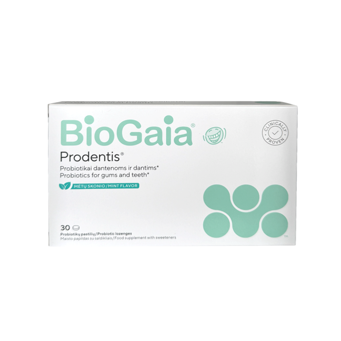 BioGaia Prodentis probiotikai, 30 čiulpiamųjų tablečių