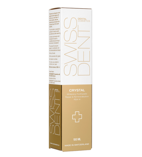 SWISSDENT CRYSTAL atjaunojoša un balinoša zobu pasta, 100 ml