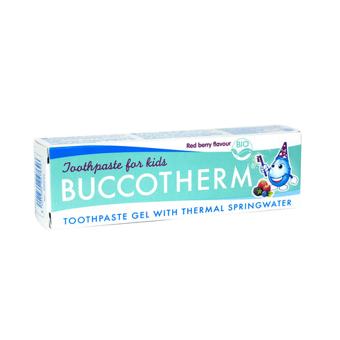 BUCCOTHERM Red Berry vaikiška dantų pasta (3+m.) BE FLUORO