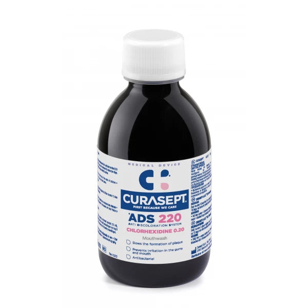 Skalavimo skystis su chlorheksidinu, CURASEPT ADS® 0,20%, 200 ml