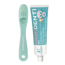 Raminamojo gelio ir masažuojančio šepetėlio rinkinys, CURASEPT Primi Denti