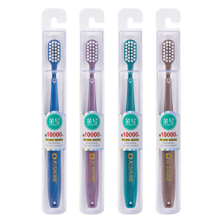 Labai minkštas dantų šepetėlis su 10000 šerelių