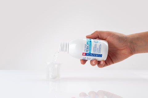 CURAPROX PERIOPLUS+ REGENERATE antibakteriāls mutes skalojamais līdzeklis ar 0,09 % hlorheksidīna, 200 ml