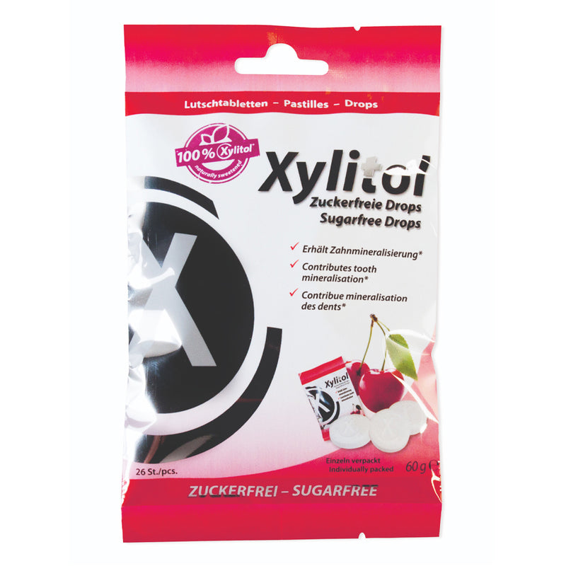 Xylitol pastilės su ksilitoliu, HAGER&WERKEN, vyšnių skonio, 26 vnt