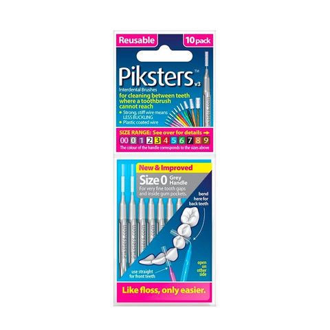 PIKSTERS starpzobu birstītes, 10 gab.