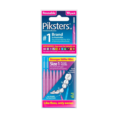 PIKSTERS starpzobu birstītes, 10 gab.