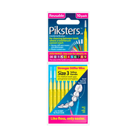 PIKSTERS starpzobu birstītes, 10 gab.