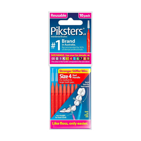 PIKSTERS starpzobu birstītes, 10 gab.