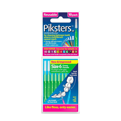 PIKSTERS starpzobu birstītes, 10 gab.