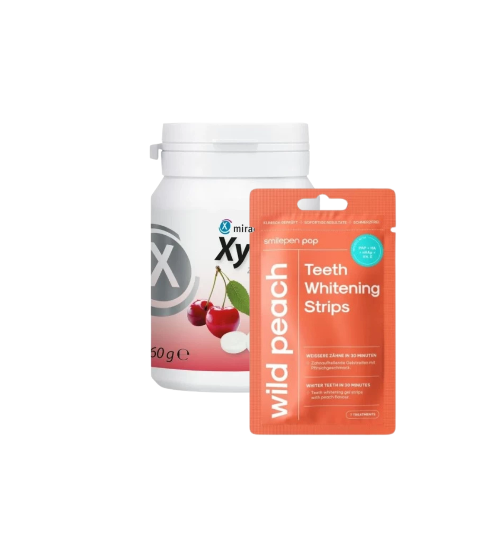 Rinkinys „Šypsokis“ Vyšnių + persikų skonio