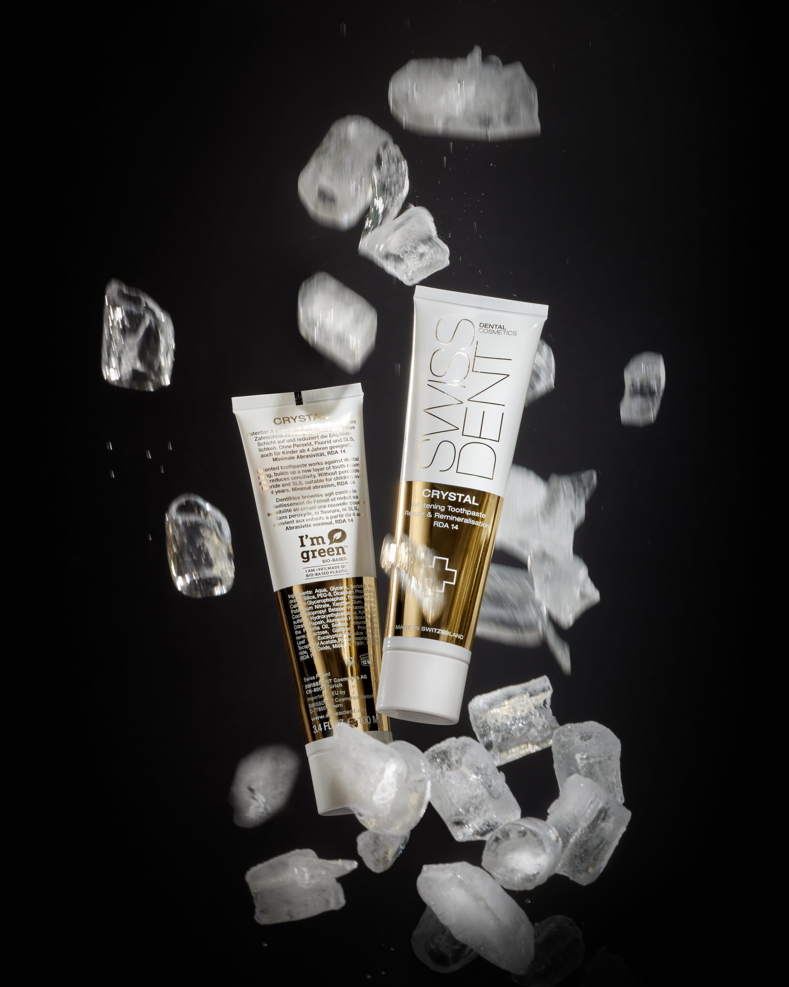 Atkuriamoji ir balinanti dantų pasta SWISSDENT CRYSTAL, 100 ml