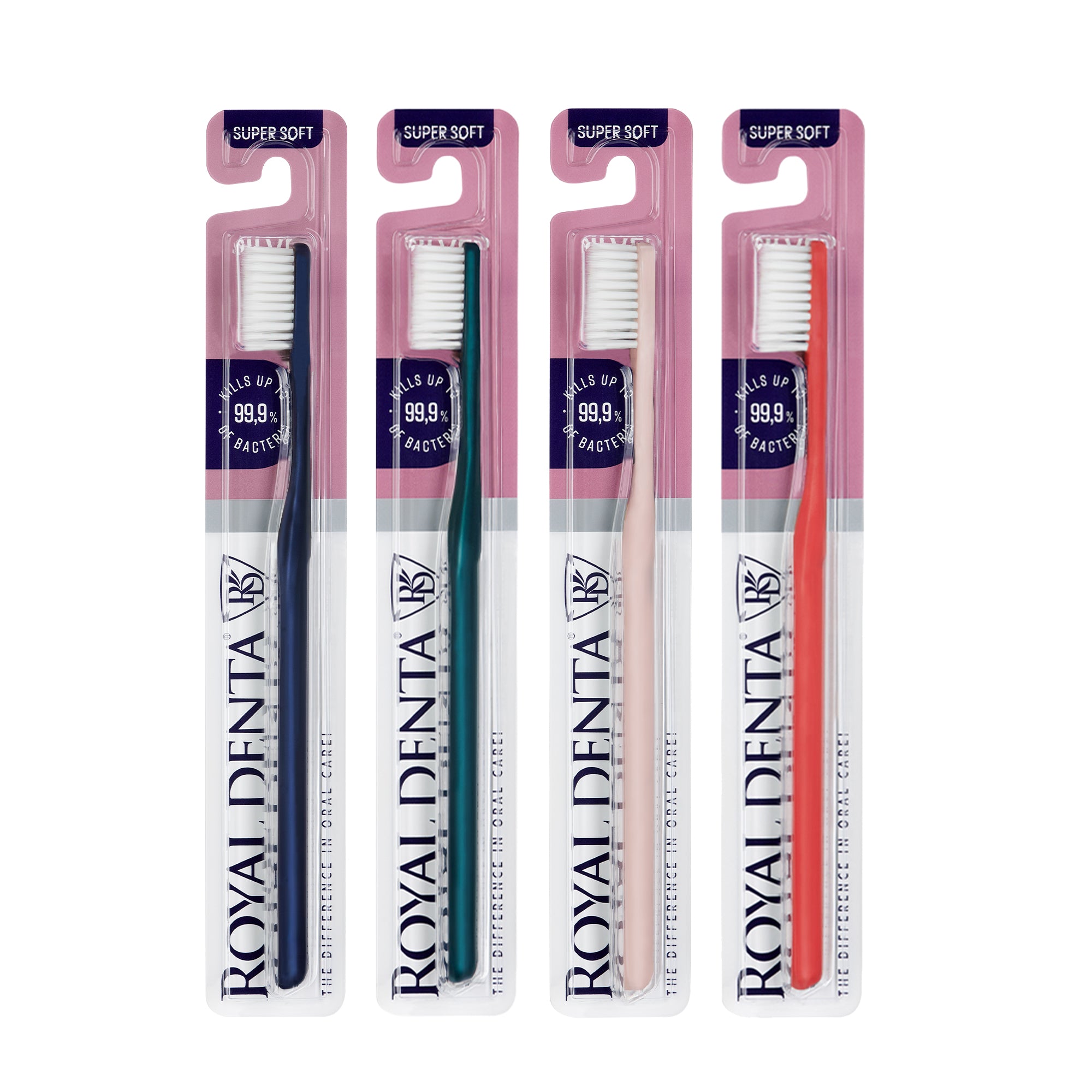 ROYAL DENTA ypač minkštas dantų šepetėlis SILVER SUPER SOFT, 1 vnt.