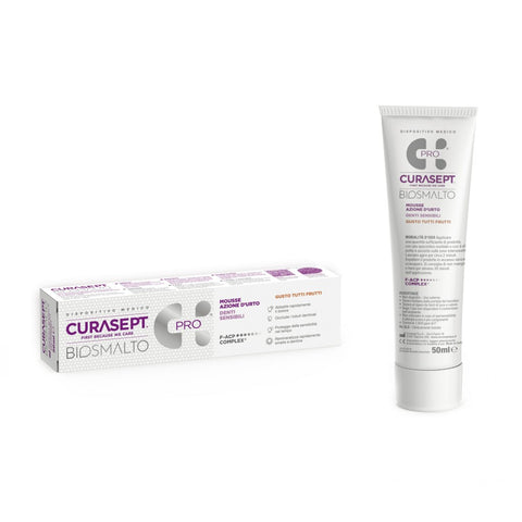 Curasept Biosmalto Sensitive Teeth stiprinošā zobu želeja jutīgiem zobiem