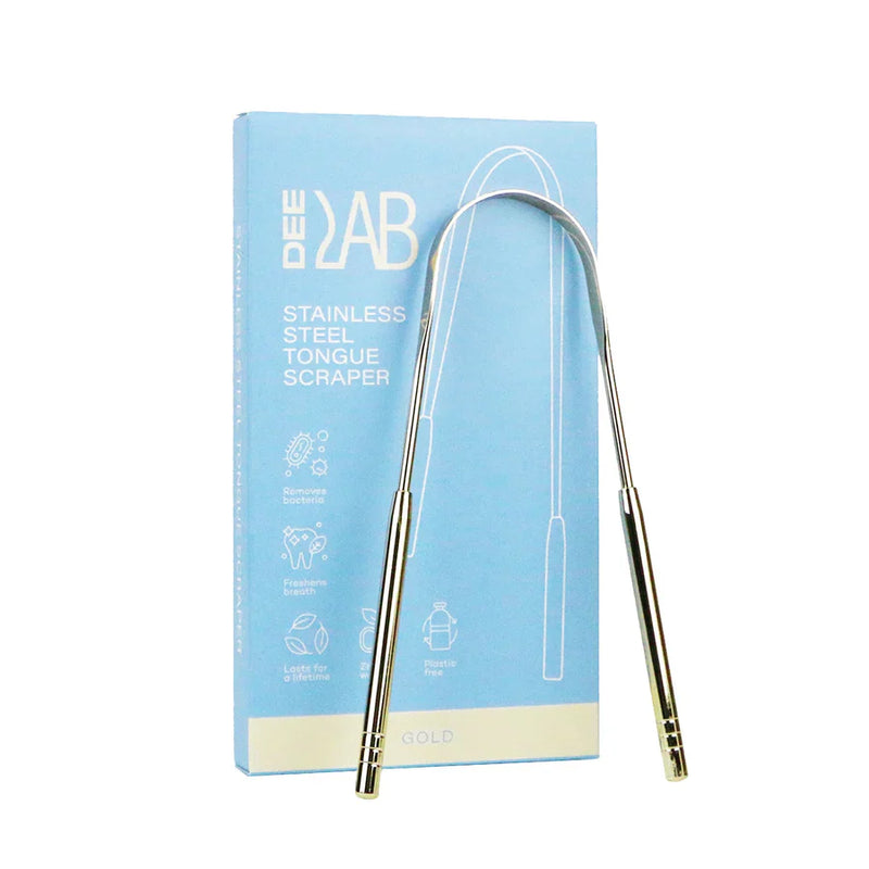DeeLab Stainless Steel Tongue Cleaner, 1 pc.