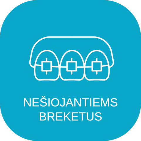 nešiojantiems breketus