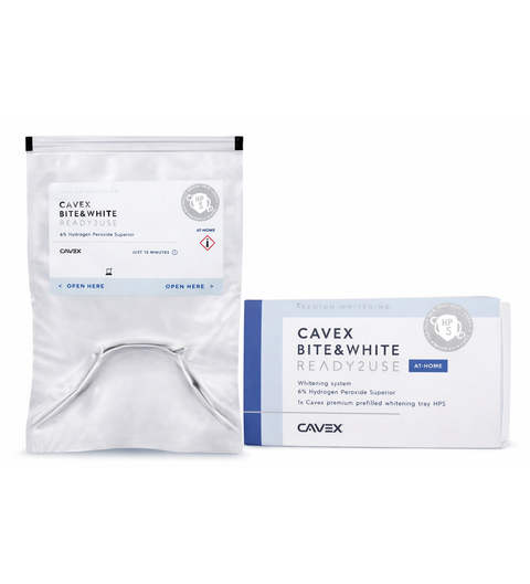 Cavex Bite&White Ready 2 Use, zobu balināšanas kape, 1 gab.